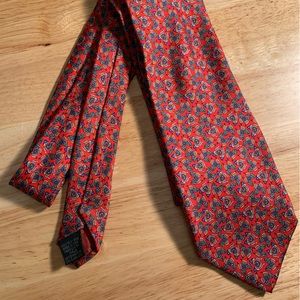Vintage silk necktie with butterfly print - Beaufort the Rack - made in Italy